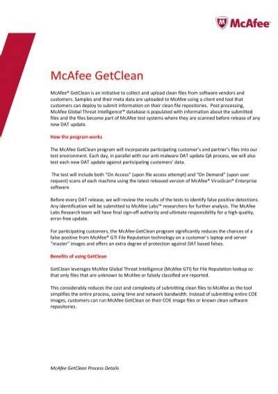 mcafee mmc|mcafee getclean.
